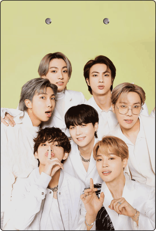 تخته شاسی چوبی A4 مدل BTS 3 دارای گیره فنری با کیفیت ساخته شده از ام دی اف مرغوب سه میل چاپ مستقیم روی چوب، صد در صد ضد آب و ضد خش <h5><span style="color: #ff00ff;"><a style="color: #ff00ff;" href="https://www.jepetoco.com/product-tag/bts/">برای دیدن محصولات مرتبط با BTS کلیک کنید</a></span></h5> تخته شاسی چوبی A4 مدل BTS 3