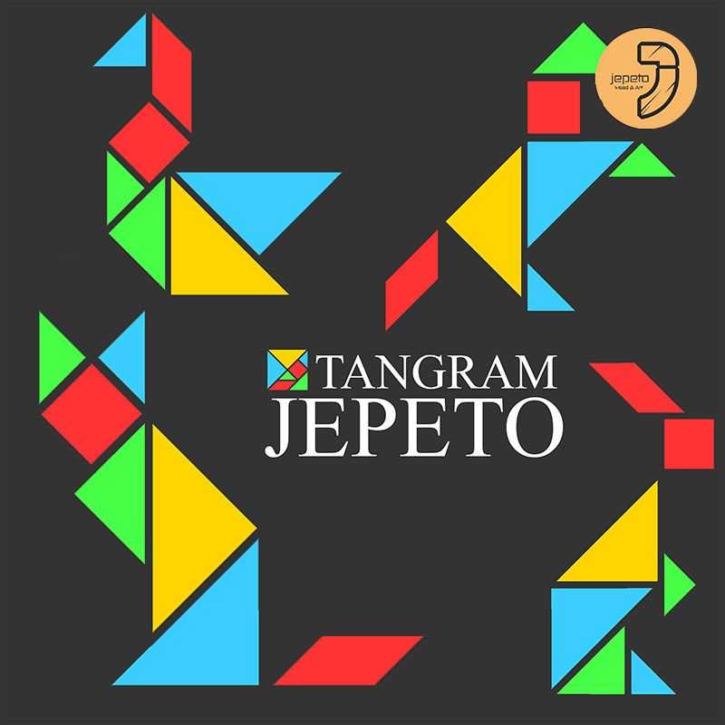 بازی فکری تانگرام tangram کیفیت بالا تقویت خلاقیت و هوش سه بعدی ساخت بی نهایت تصویر با یک بازی بازی فکری تانگرام